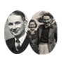 Sr George William Ormerod Junior, seu irm&atilde;o Robert Ormerod e sua esposa Eunice
